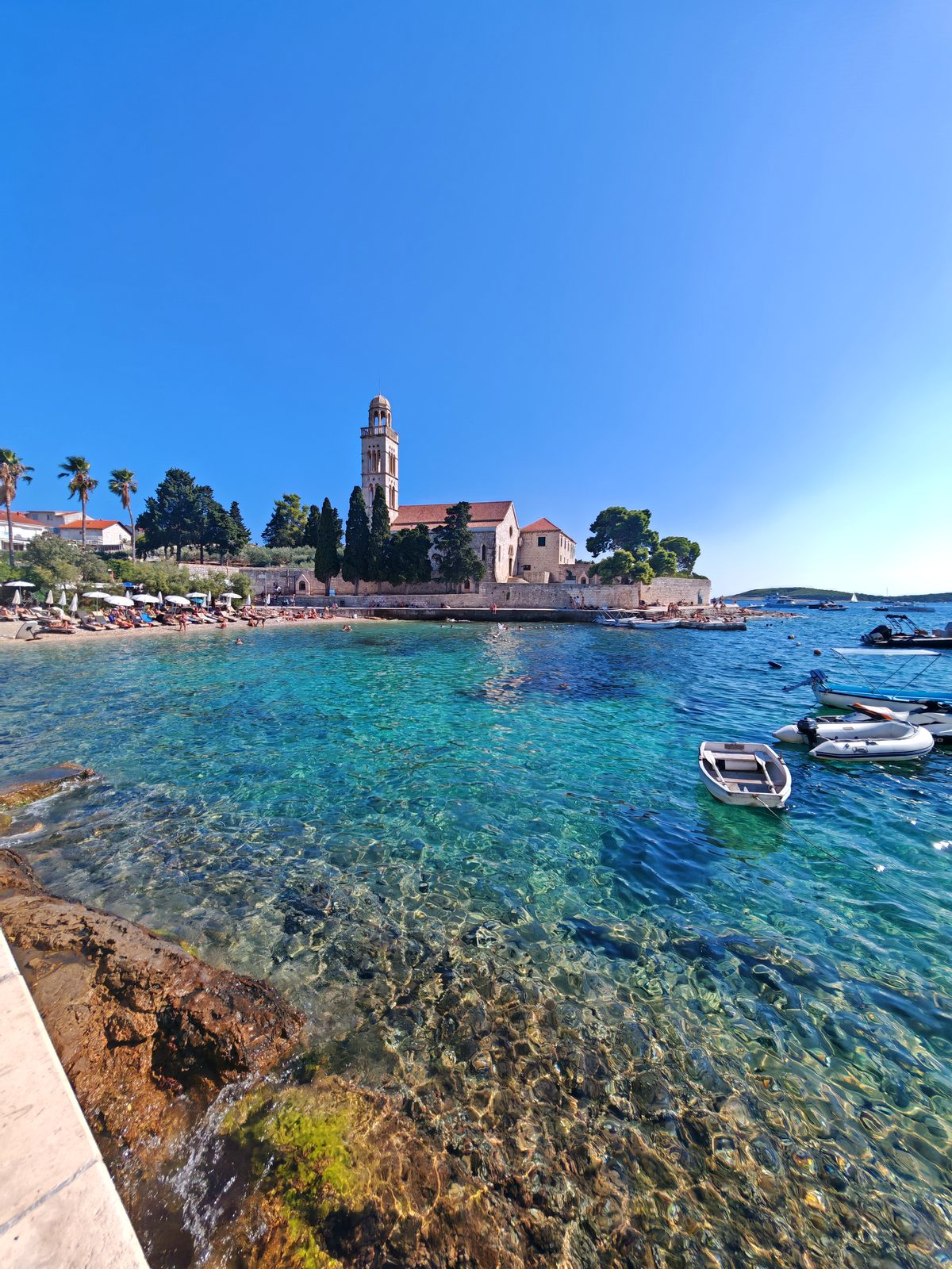 Hvar town across the water