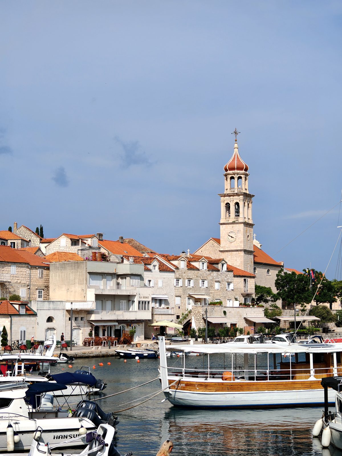Sutivan's waterfront and bell tower