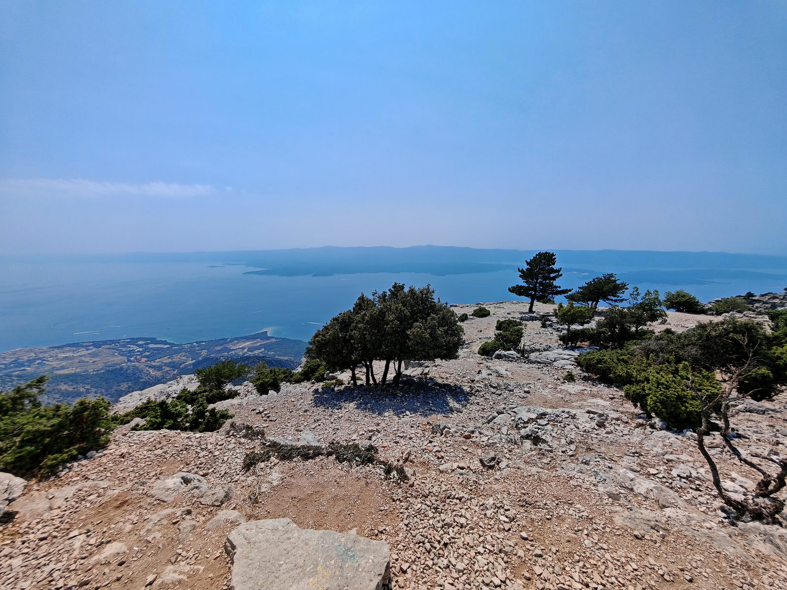 The view from Vidova Gora, the Adriatic's highest peak