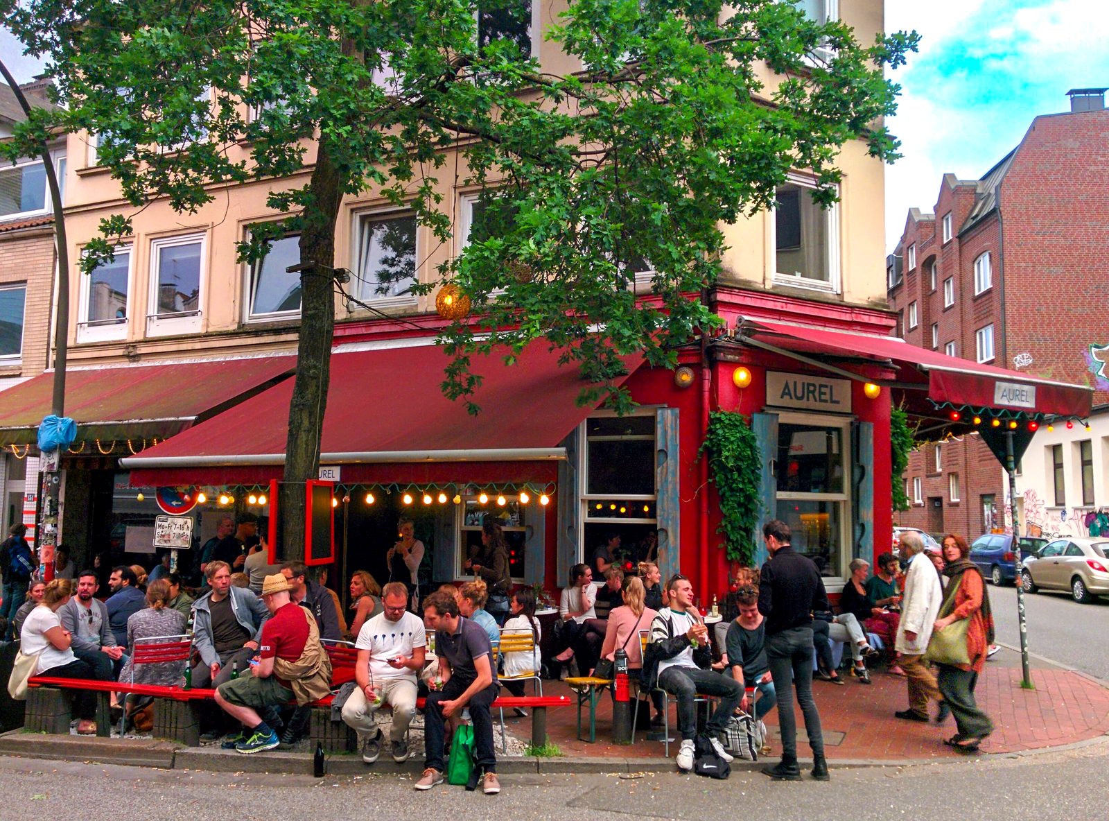An evening out in the Schanze quarter
