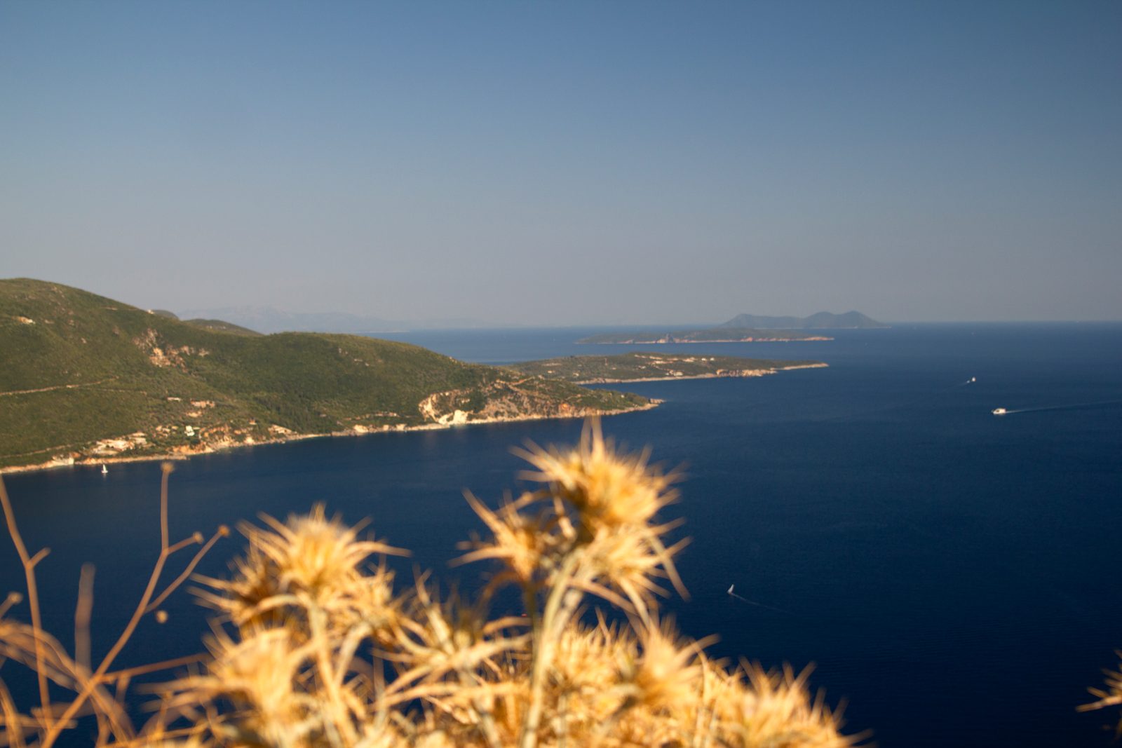 The view toward Cape Lefkatas