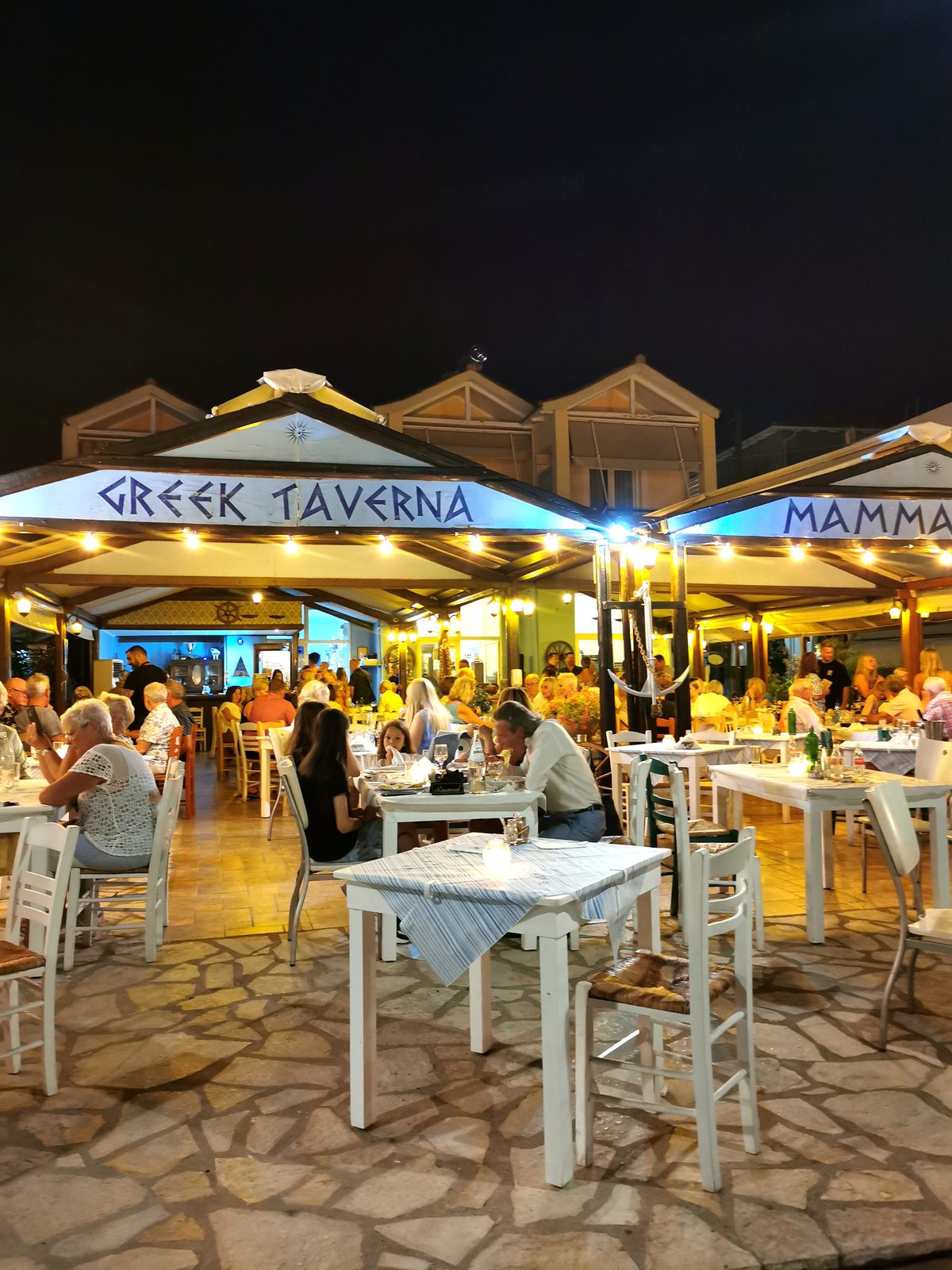 A taverna dinner in the south