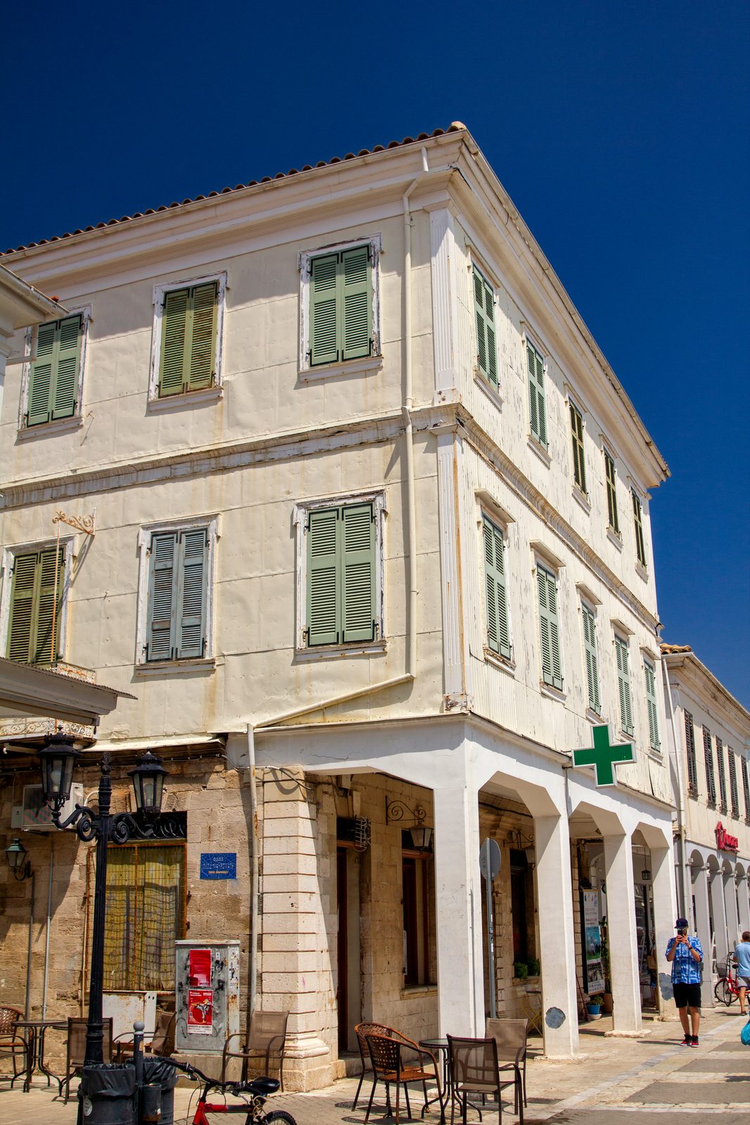 Pastel façades of Lefkas