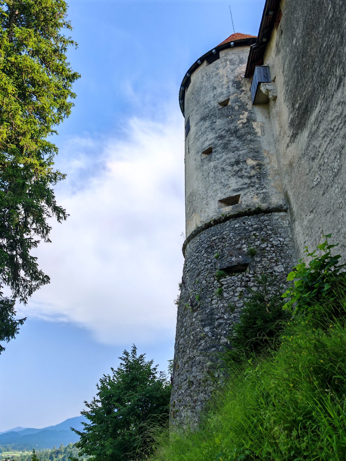 Bled Castle on its cliff
