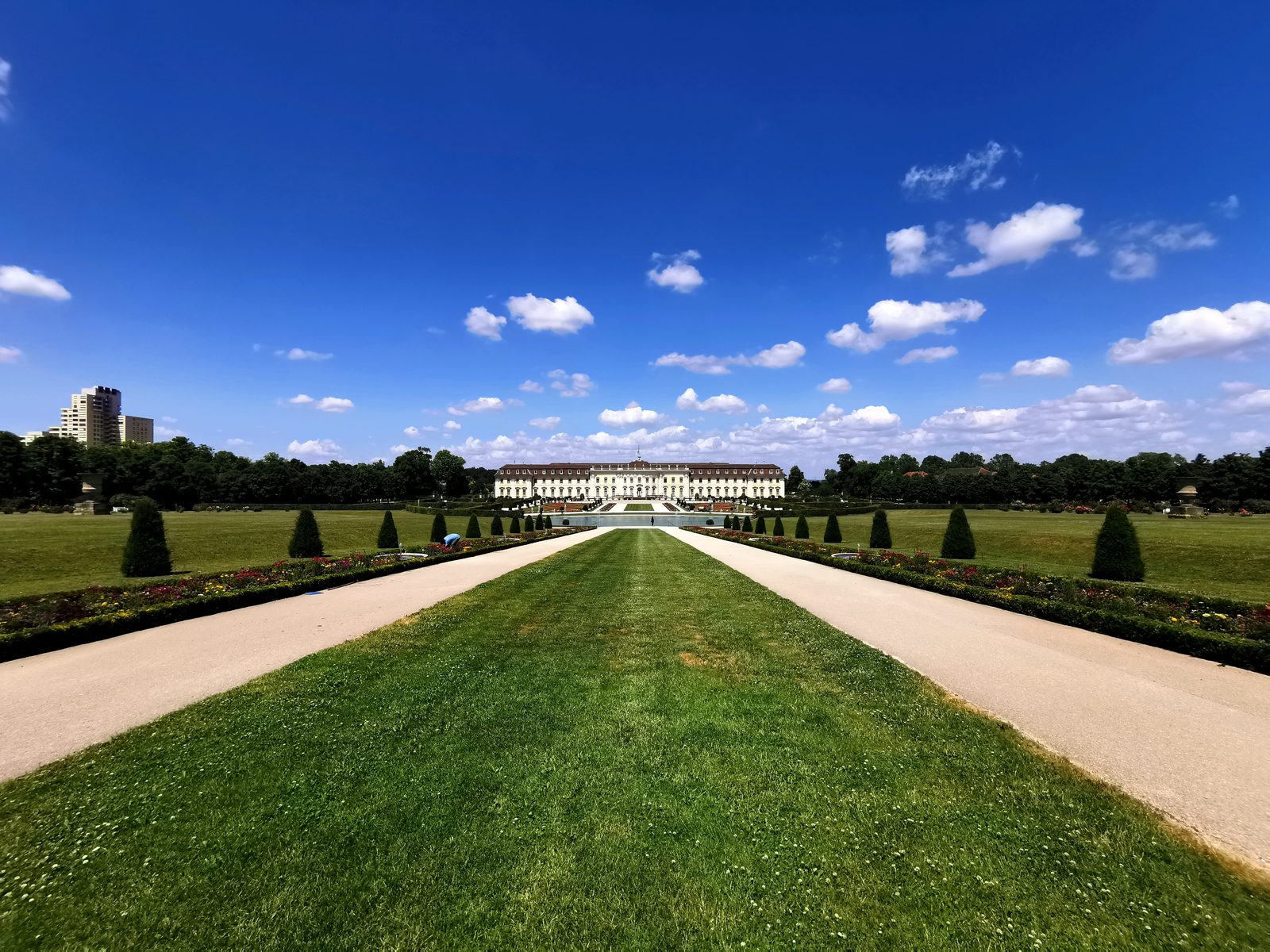 Symmetry in the palace gardens