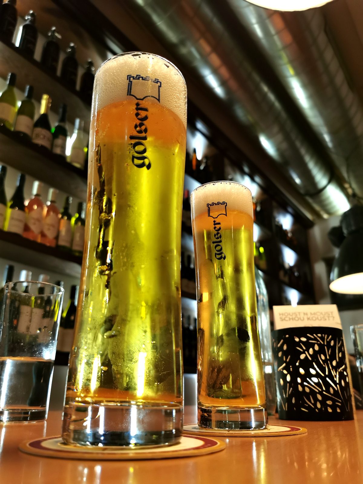 A cold beer, Viennese style