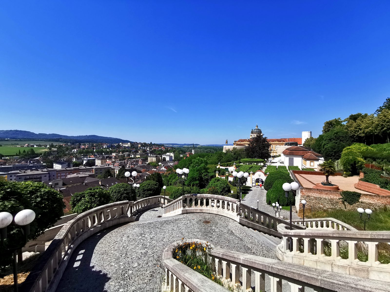 Melk Abbey above the Danube valley