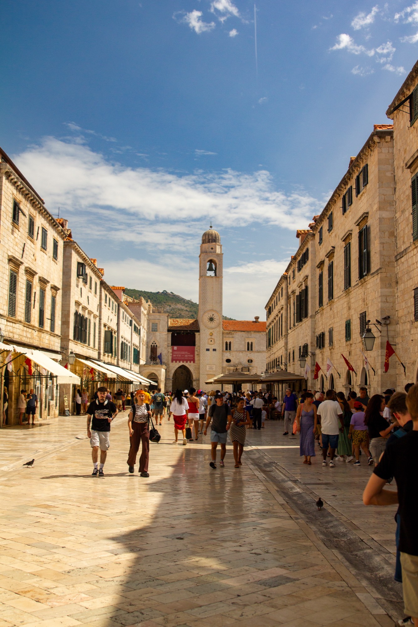 The Stradun, polished by centuries of footsteps