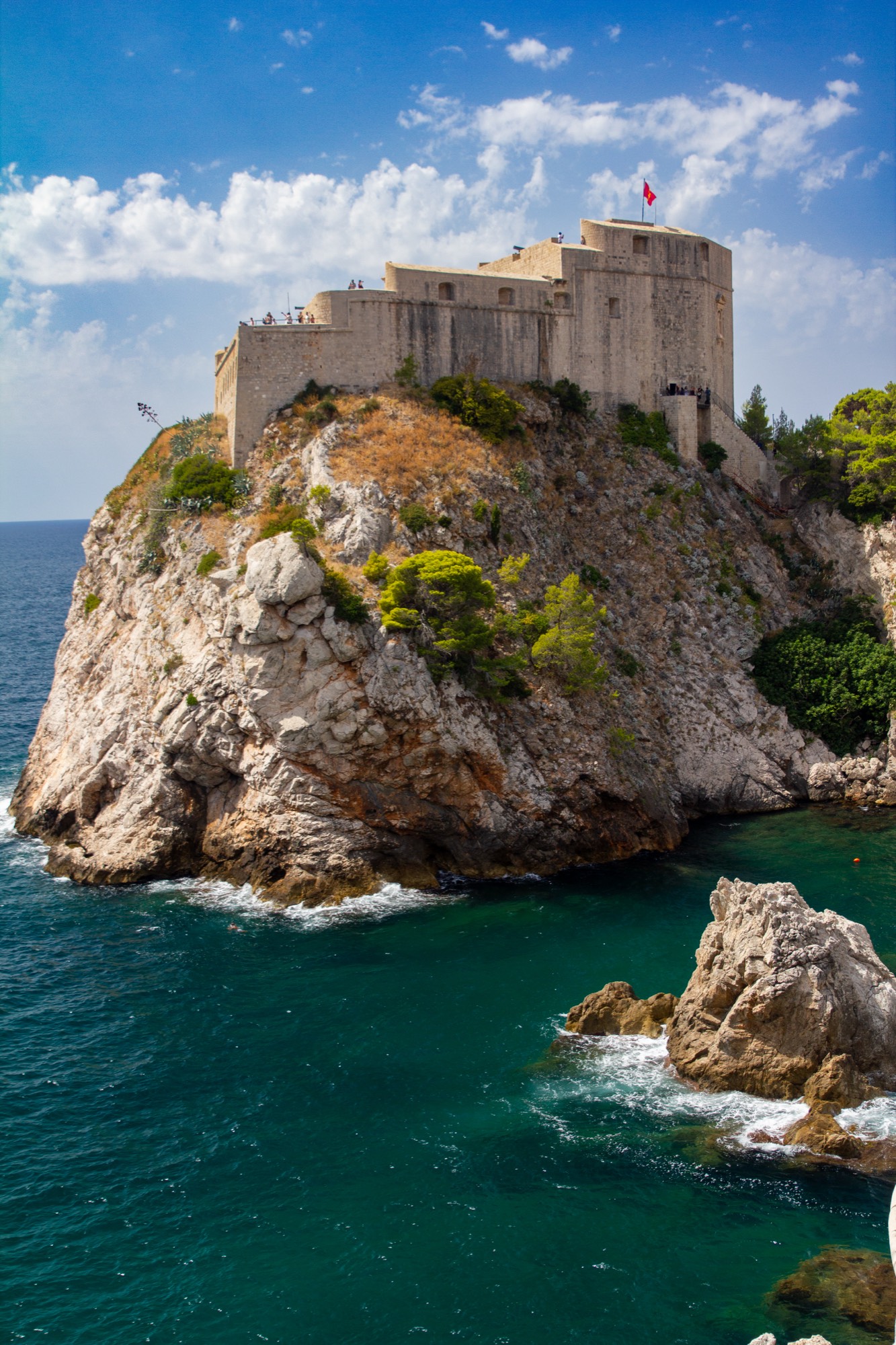 Fort Lovrijenac on its cliff