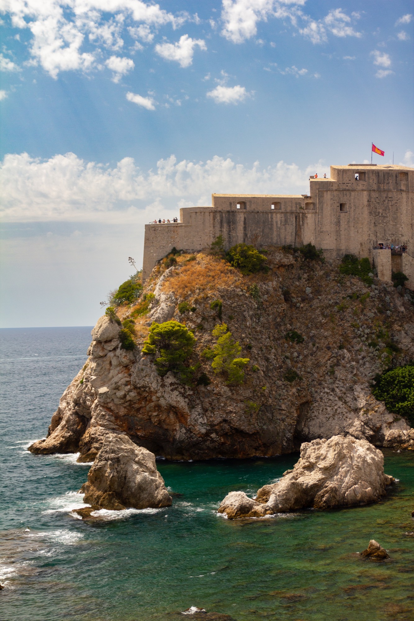Lovrijenac standing guard above the sea